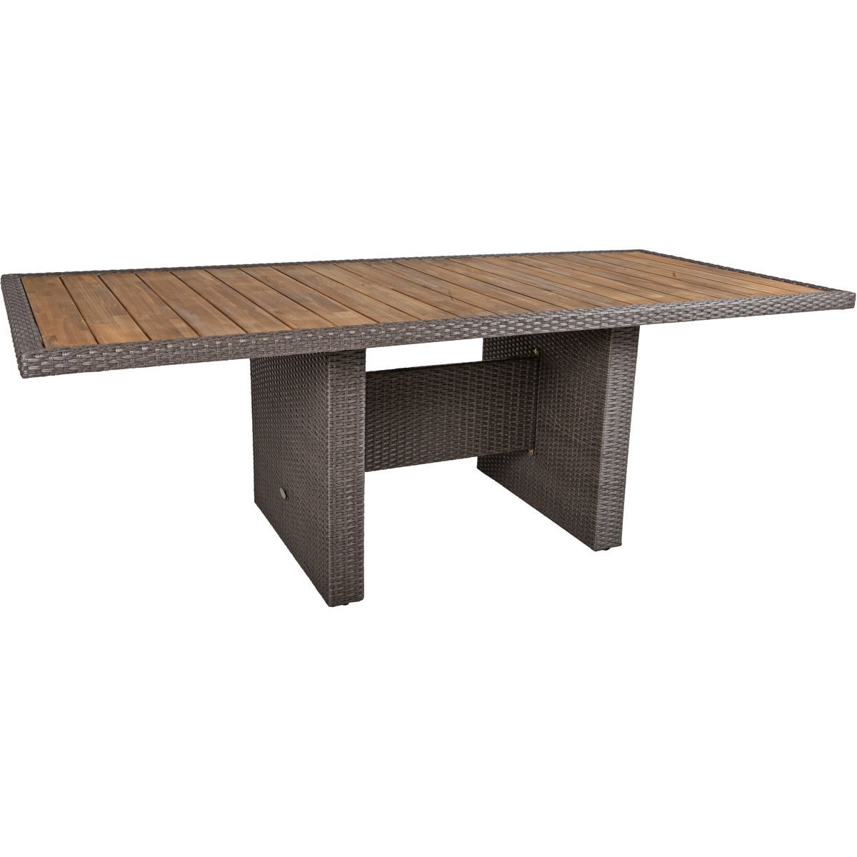 Gartentisch BRAGA - weidengrau - Akazie massiv - 220x100 cm