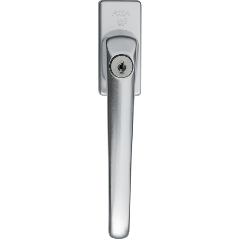 AXA draai-kiep raamkruk met slot SKG** 7x32mm aluminium
