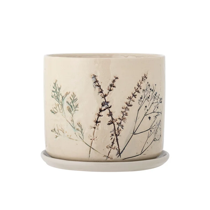 Bloomingville - Bea Blumentopf, Ø 21 x H 18 cm, natur