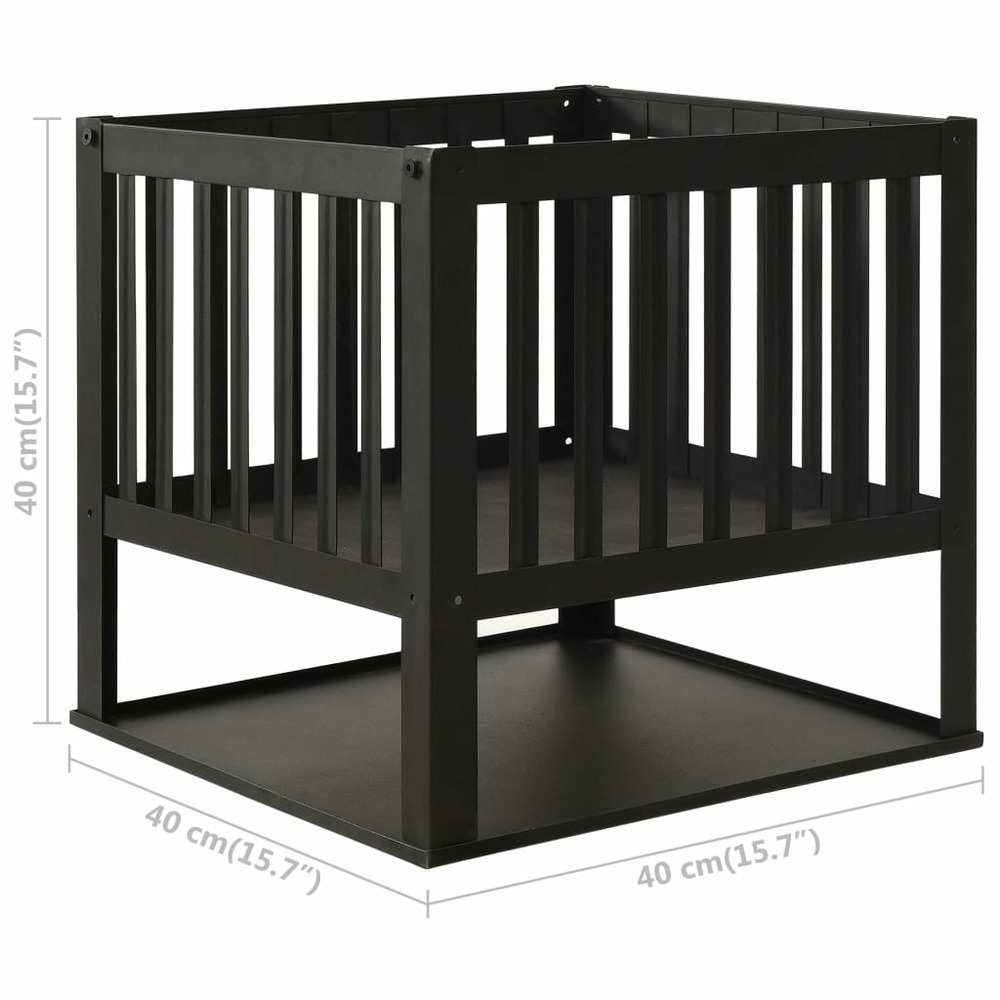 Foyer 40x40x40 cm acier