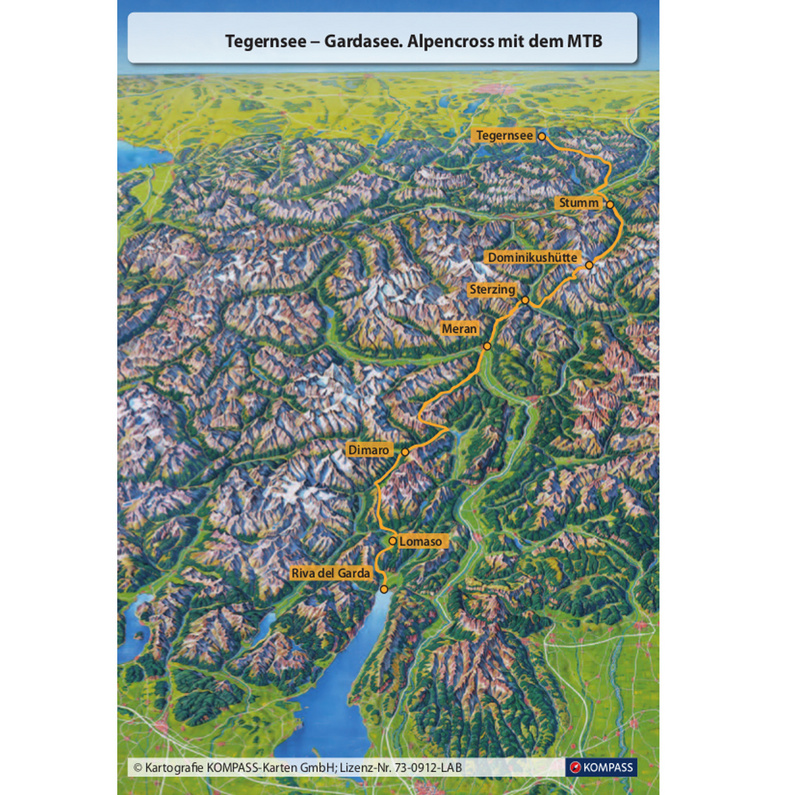 ULPbike Verlag Tegernsee - Gardasee Alpencross mit Mountainbike