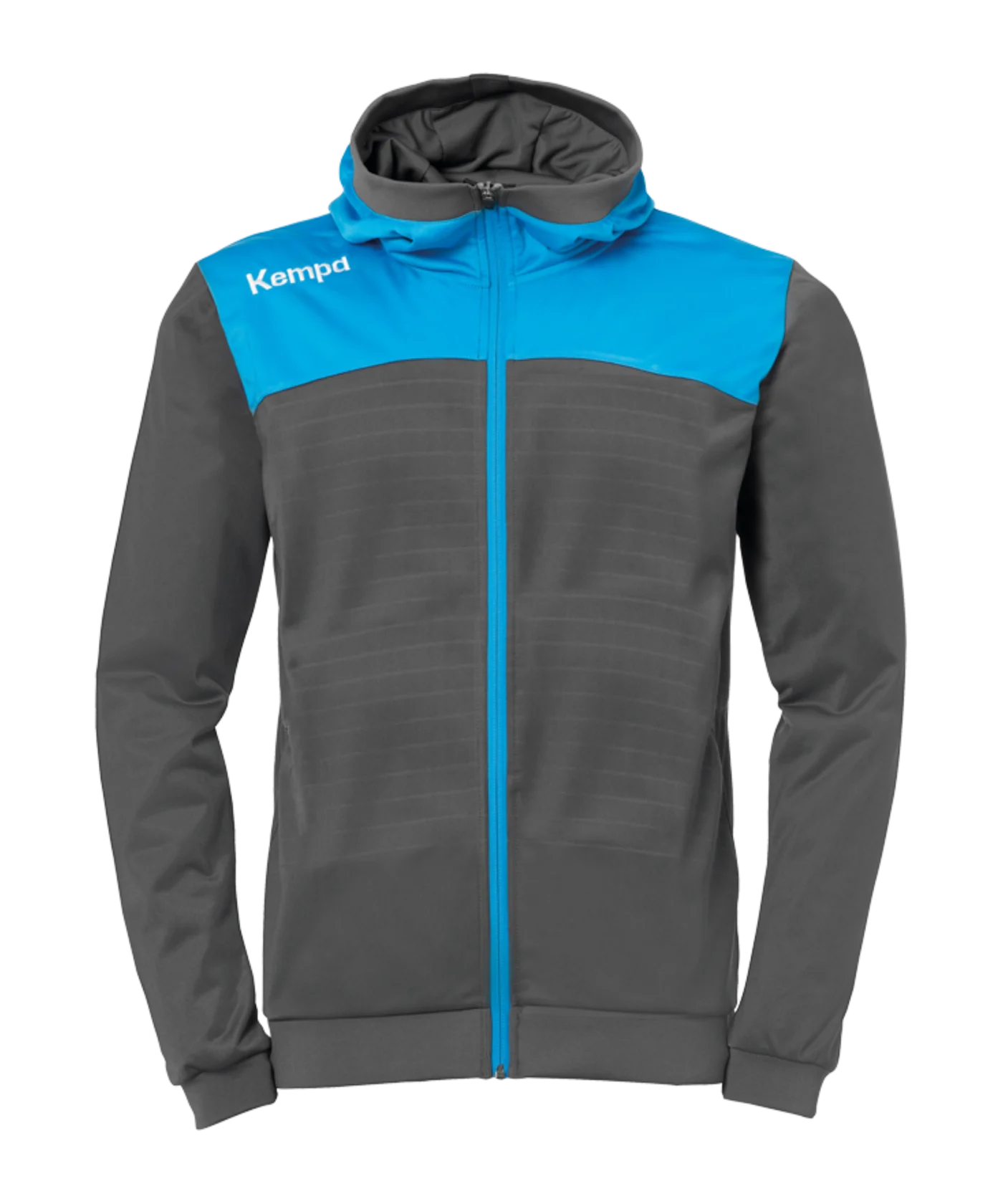 Kempa Emotion 2.0 Kapuzenjacke Kids Grau Blau F16