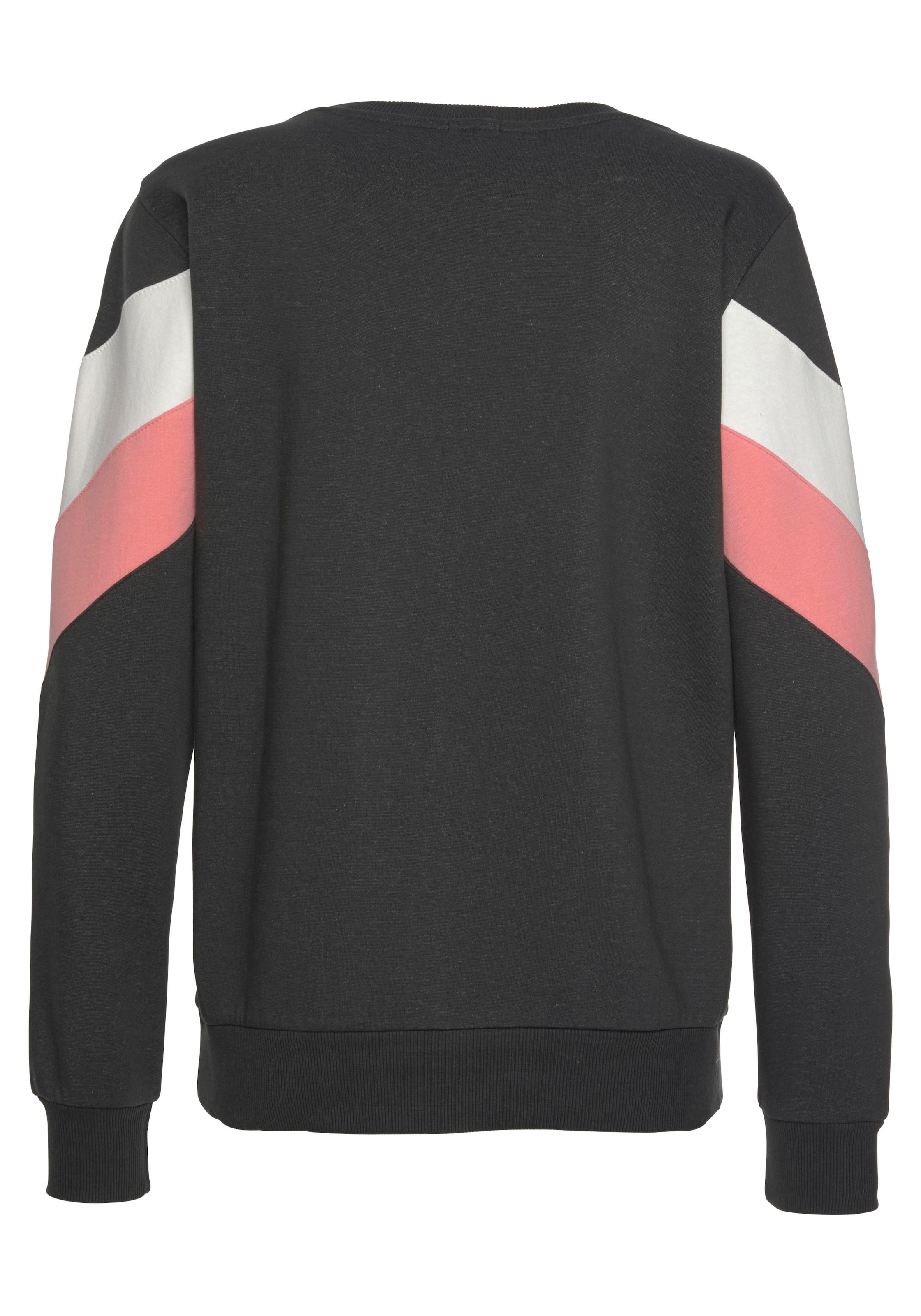 H.I.S Sweatshirt , mit Kontraststreifen an Vorderseite und Ärmeln, Loungewear