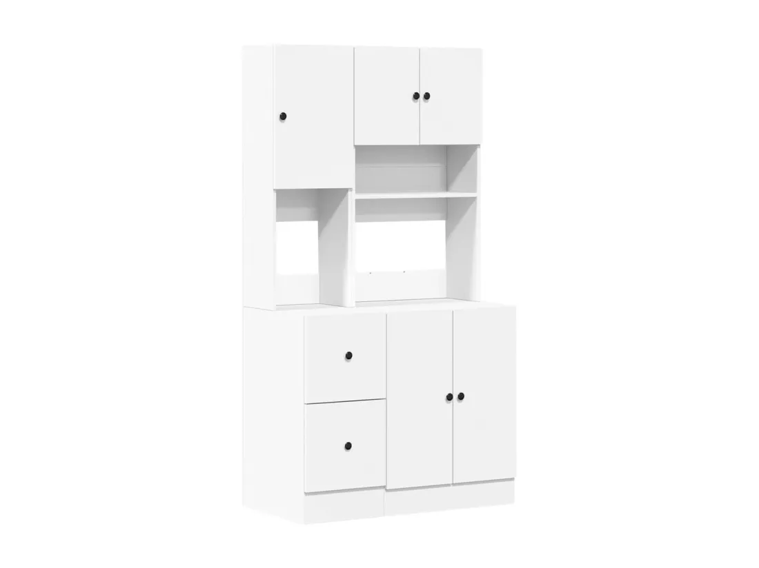 Armoire de cuisine blanc 95x50x180 cm bois d'ingénierie