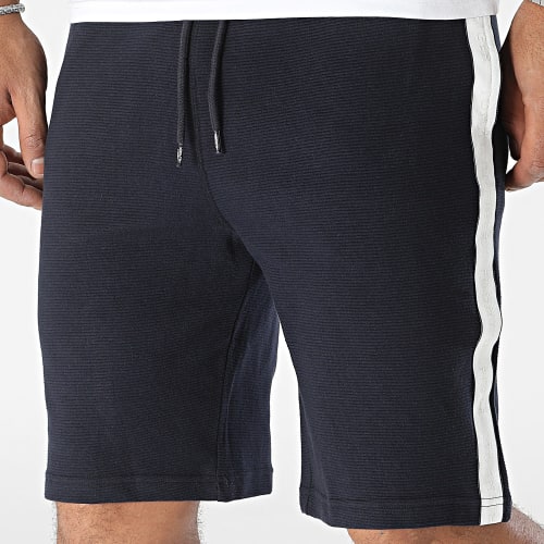 Short Jogging A Bandes 3008 Bleu Marine