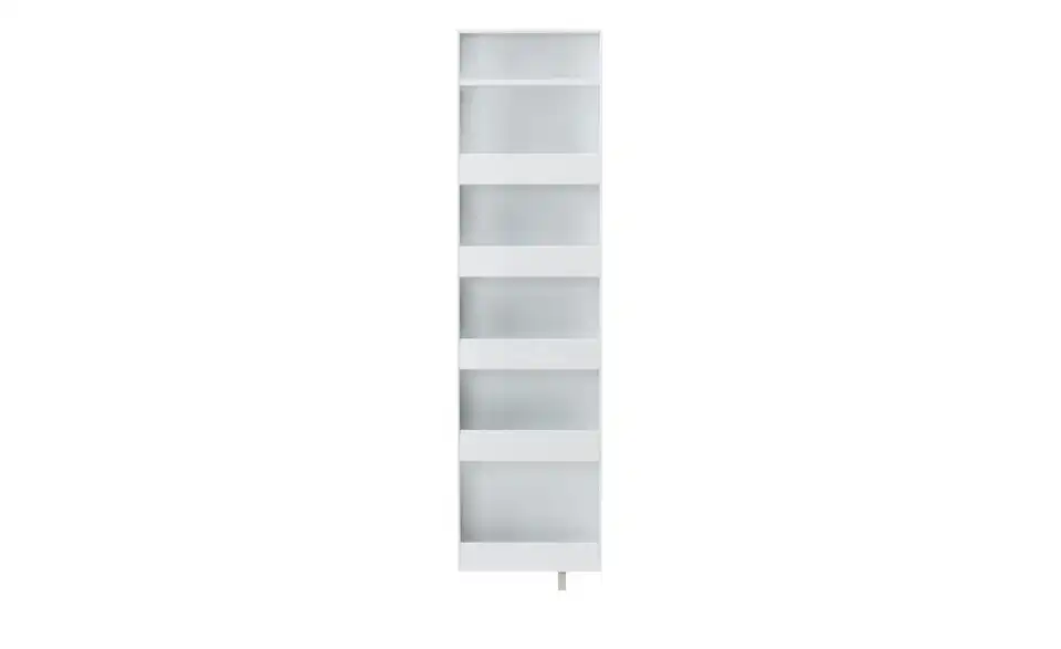 Schuh- und Mehrzweckschrank Santarem Weiß Spiegelfront (Kristall)