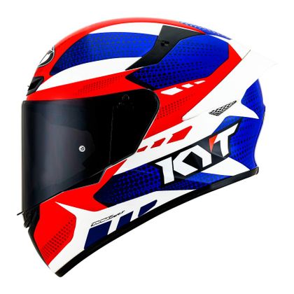 Casque KYT TT-COURSE - GEAR - Bleu / Rouge