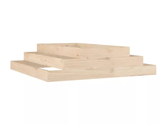 Jardinière 110x110x27 cm Bois massif de pin