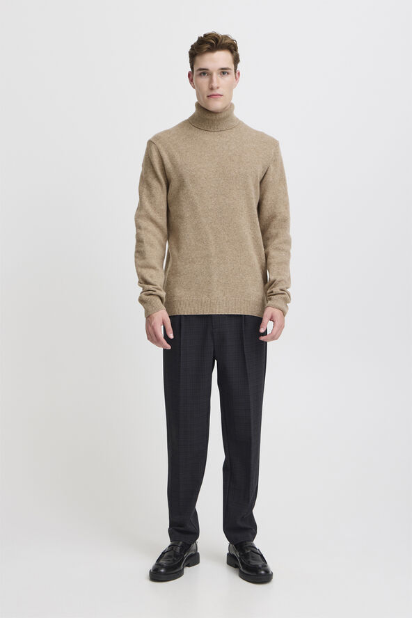 Casual Friday CFKARL roll neck bounty knit Silver mink melange
