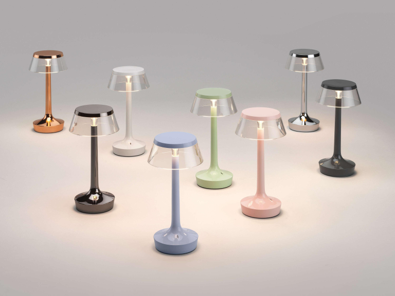 Flos Bon Jour Unplugged LED tafellamp Almost White