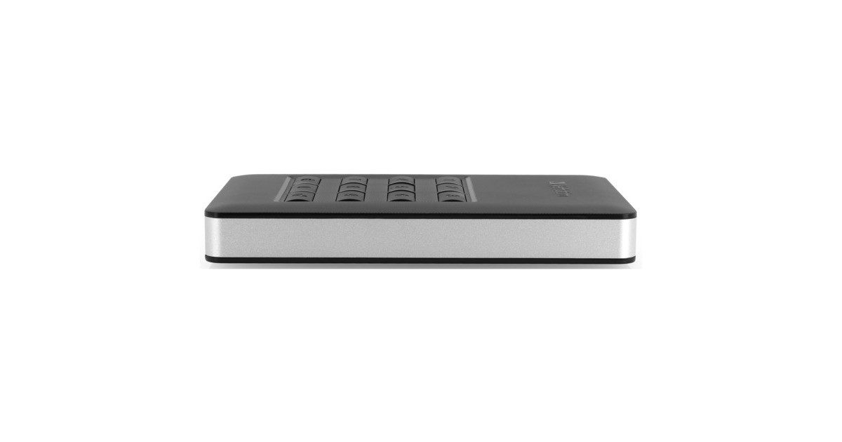 VerbatimStore 'n' Go met toetsbediening, 1 TB externe harde schijf  (Zwart/zilver, USB 3.1 Gen 1 / USB C)