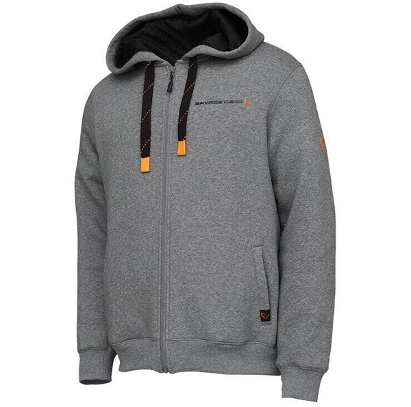 Sweat à capuche Savage Gear Classic Zip Hoodie Grey Melange