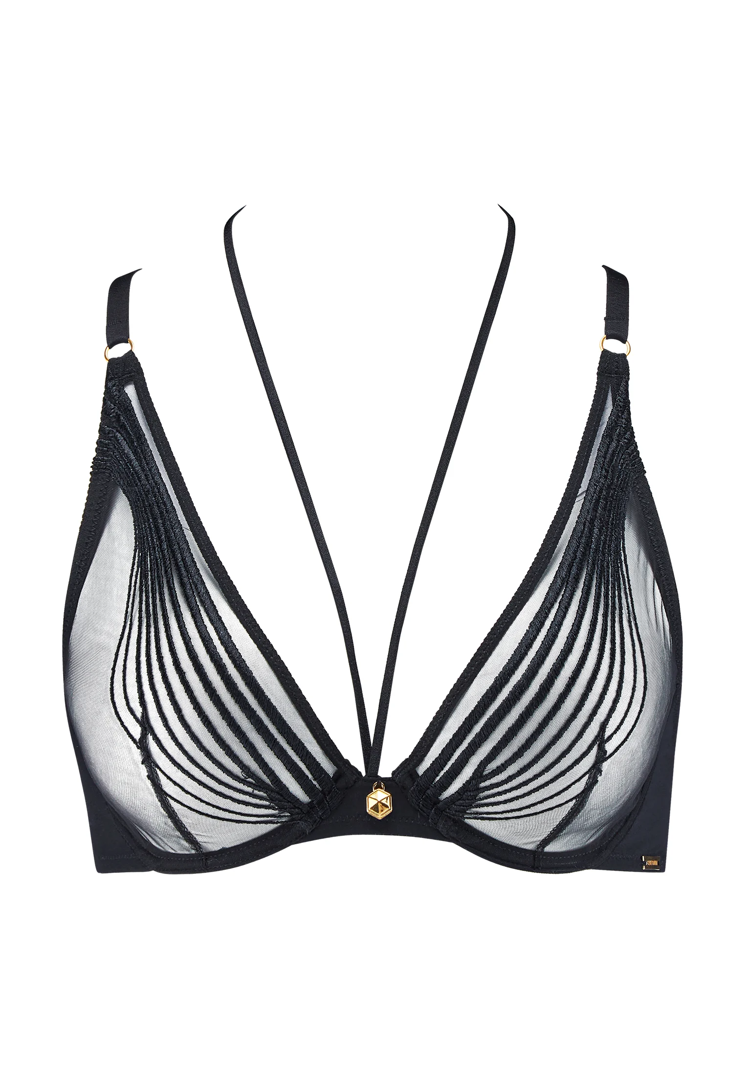 SUMPTUOUS WAVES - Soutien-gorge triangle avec armatures | Noir