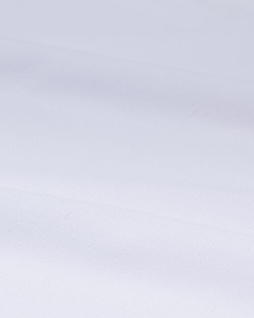 t-shirt homme slim fit col rond - extra long avec bambou blanc