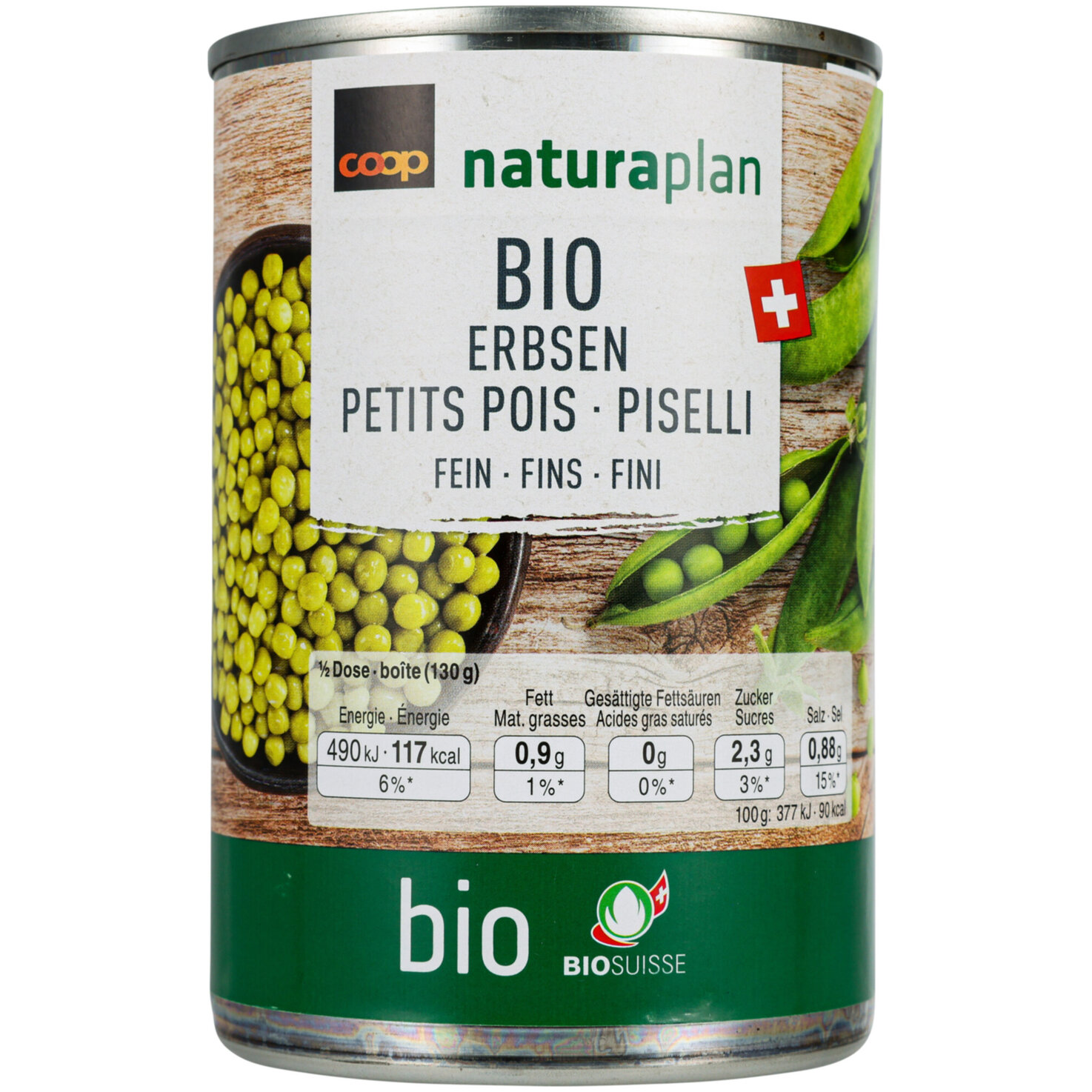 Naturaplan Bio Erbsen fein