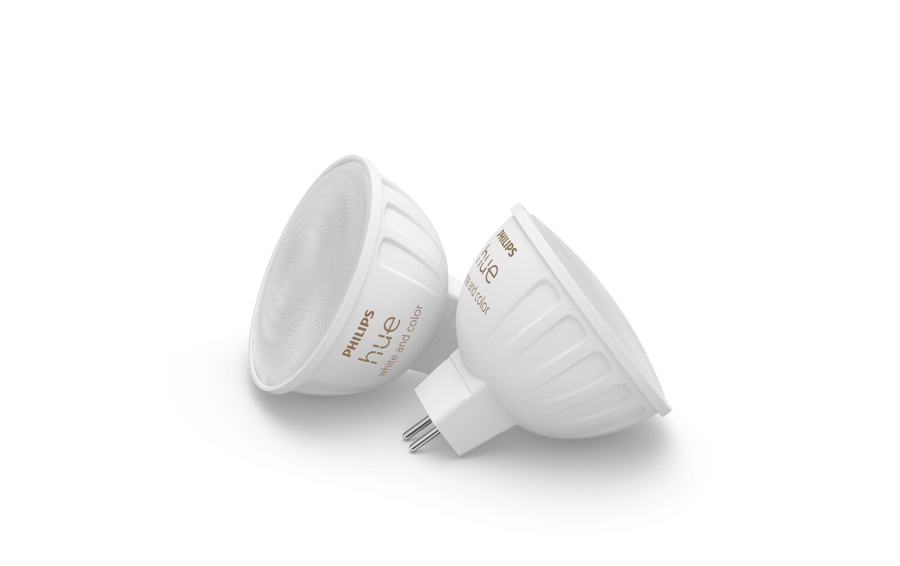 Leuchtmittel White & Color Amb. MR16 Doppelpack 400 lmSmartes Spot-Leuchtmittel für Leuchten mit GU5.3 Sockel