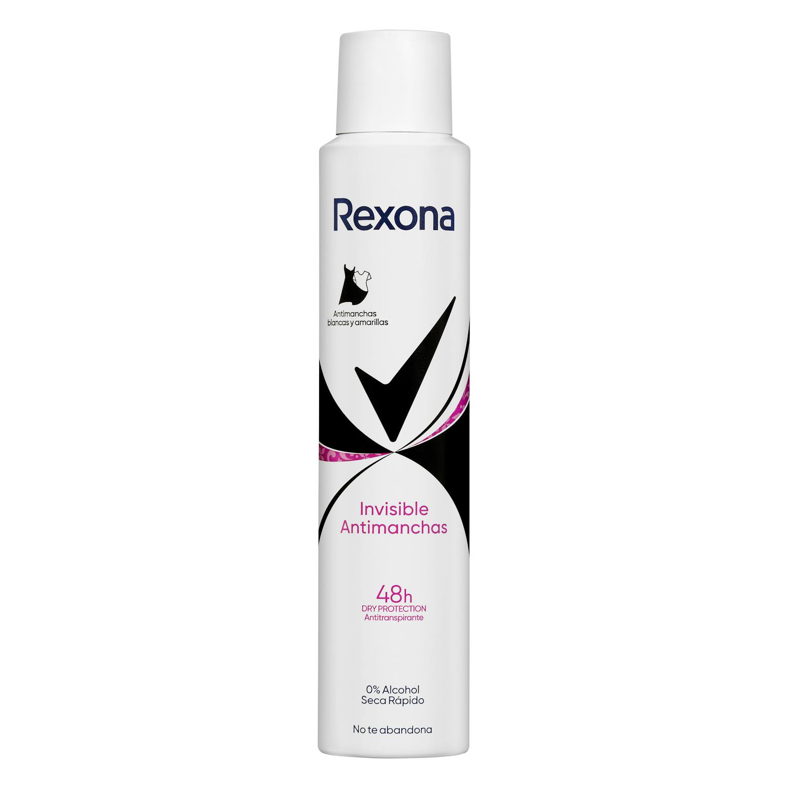 Déodorant invisible anti-taches Rexona noir + blanc