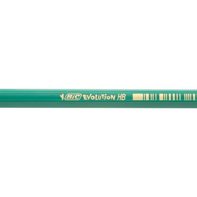 BIC ECOlutions EVOLUTION 655 - Pack de 4 Crayons à papier - HB - embout gomme