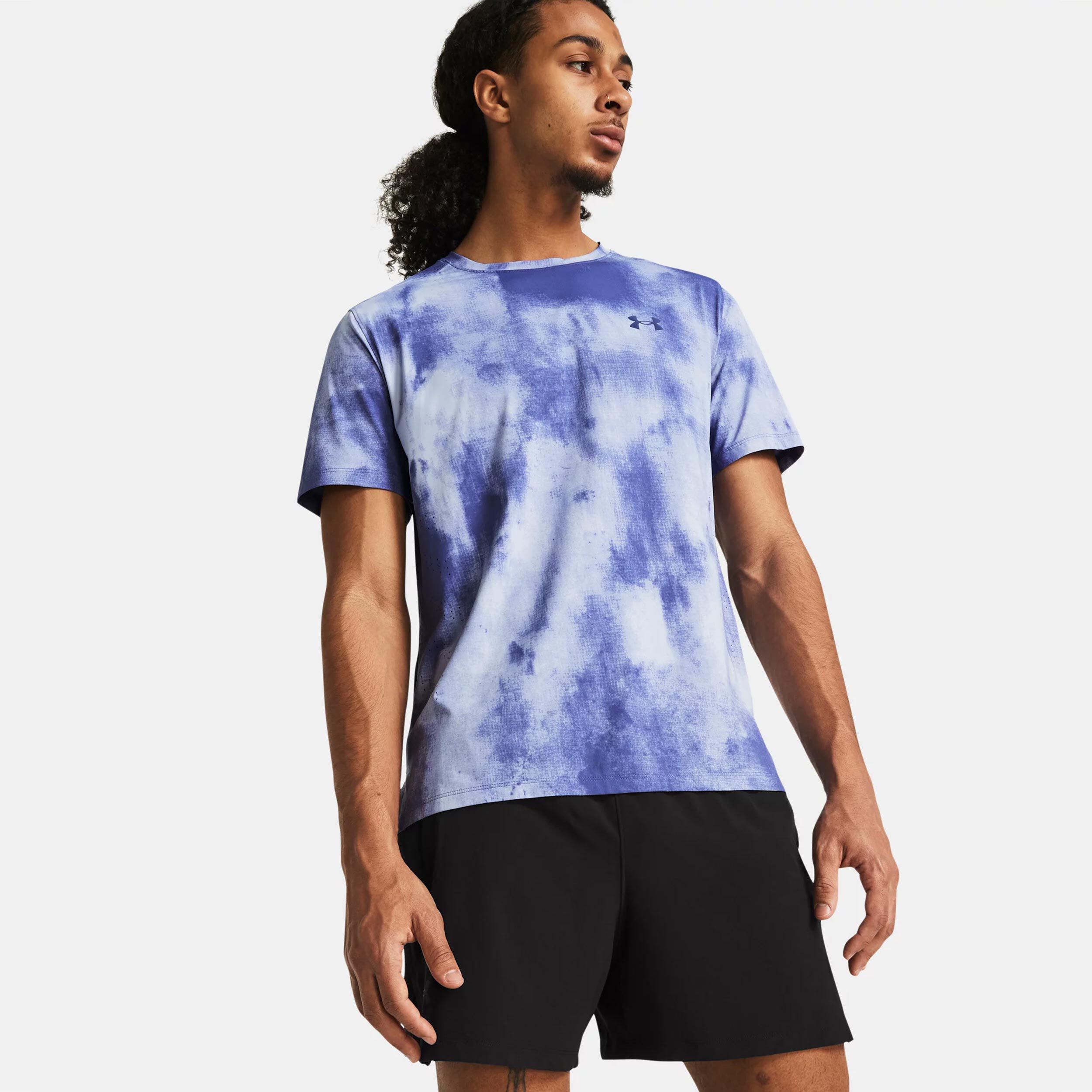 Under Armour Laser Wash Maillot De Course Hommes - Violet