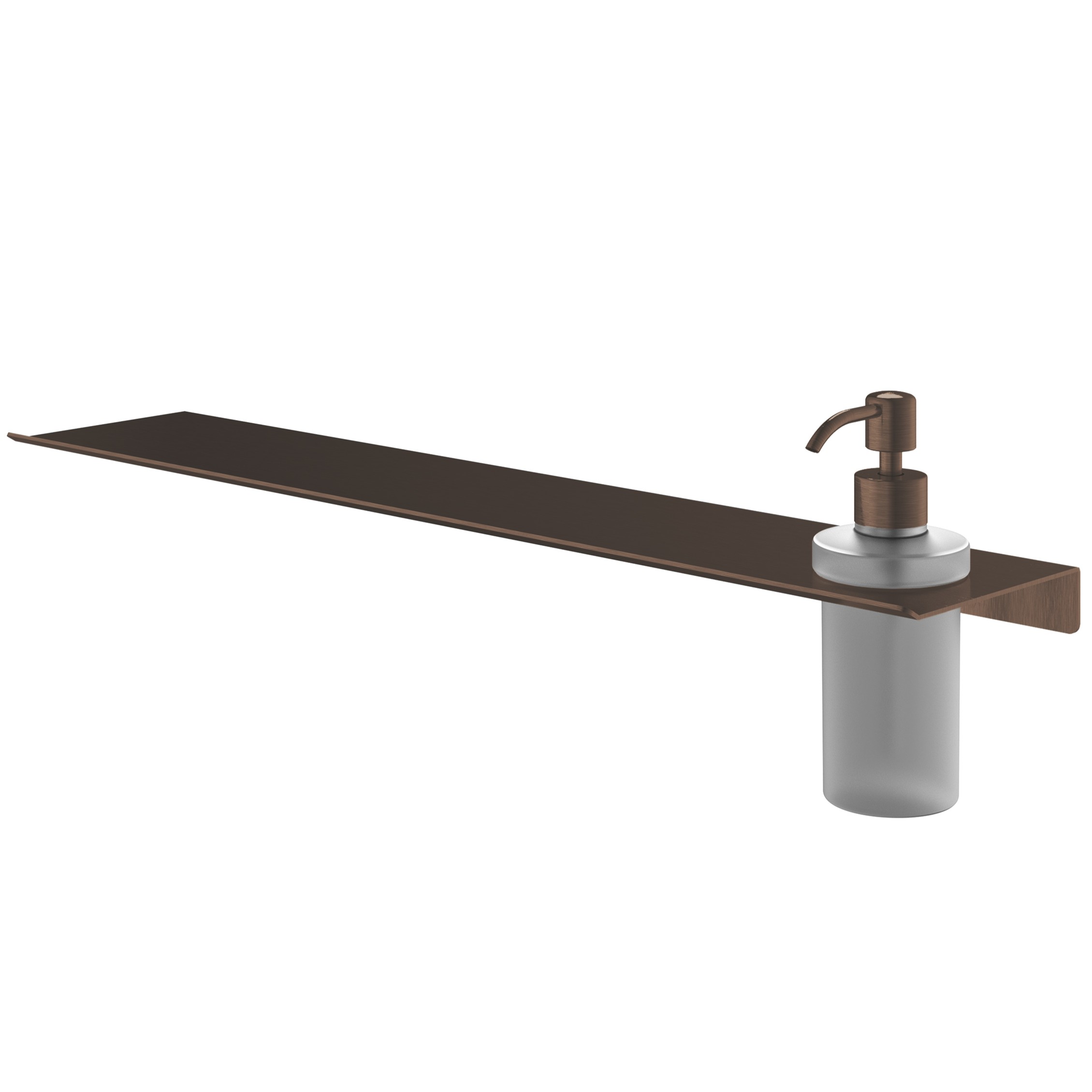 Hotbath &More zeepdispenser glas voor planchet Tuscan bronze