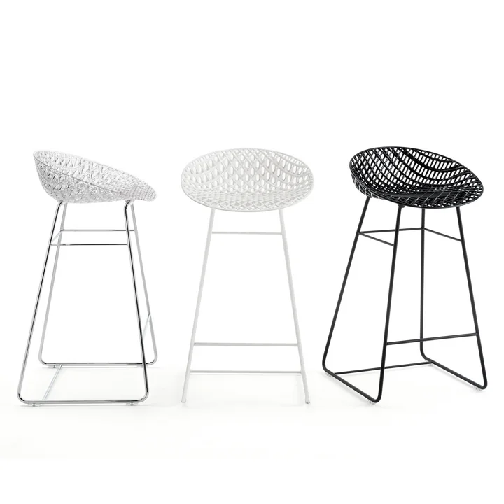 Kartell - Smatrik Barstuhl, verchromt / crystal