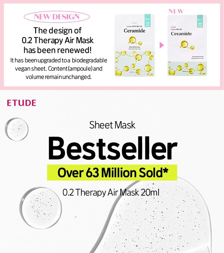 ETUDE - 0.2 Therapie Luchtmasker Vernieuwing - 10 Types