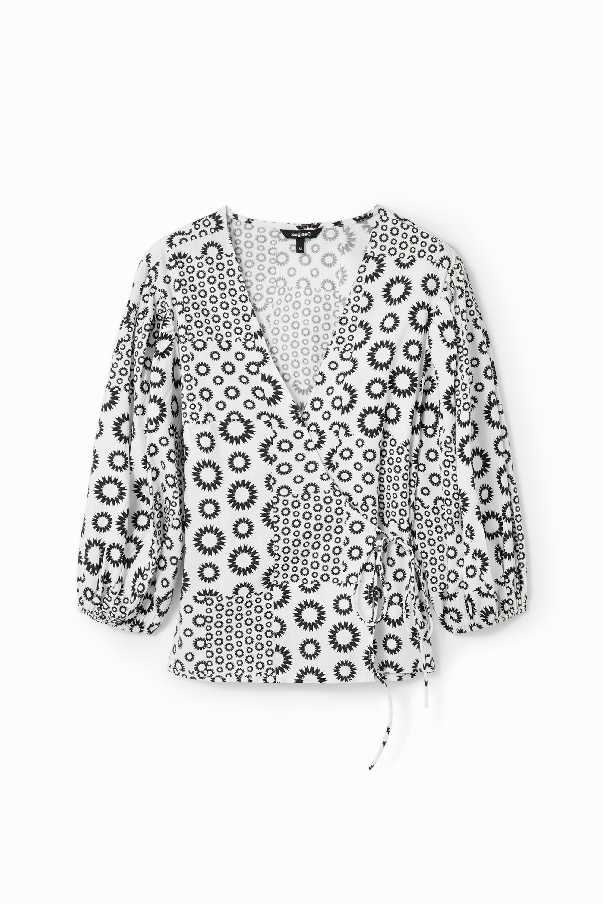 Blouse croisée patchwork