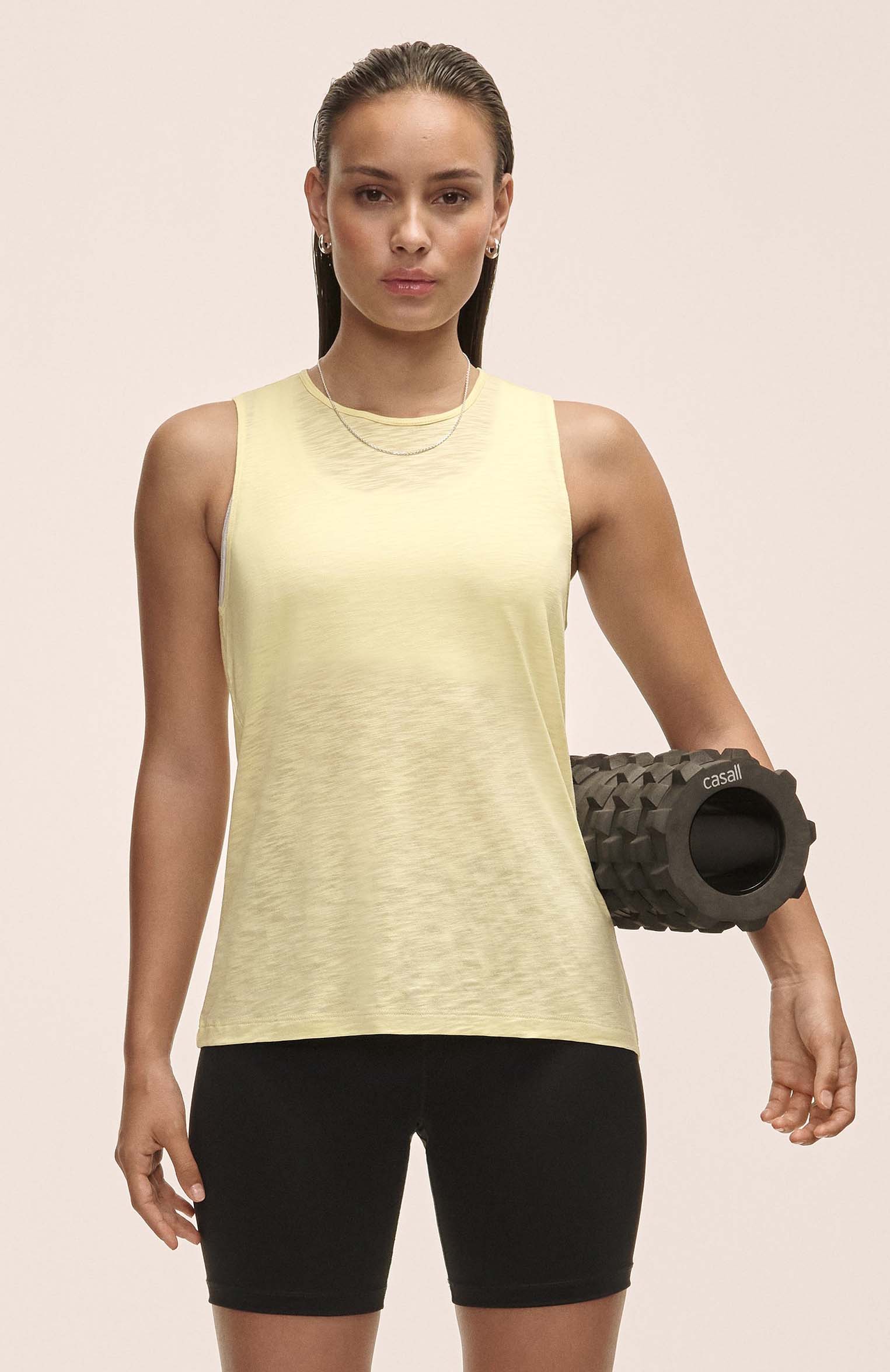Soft Texture Tank Dame Yellow Steam