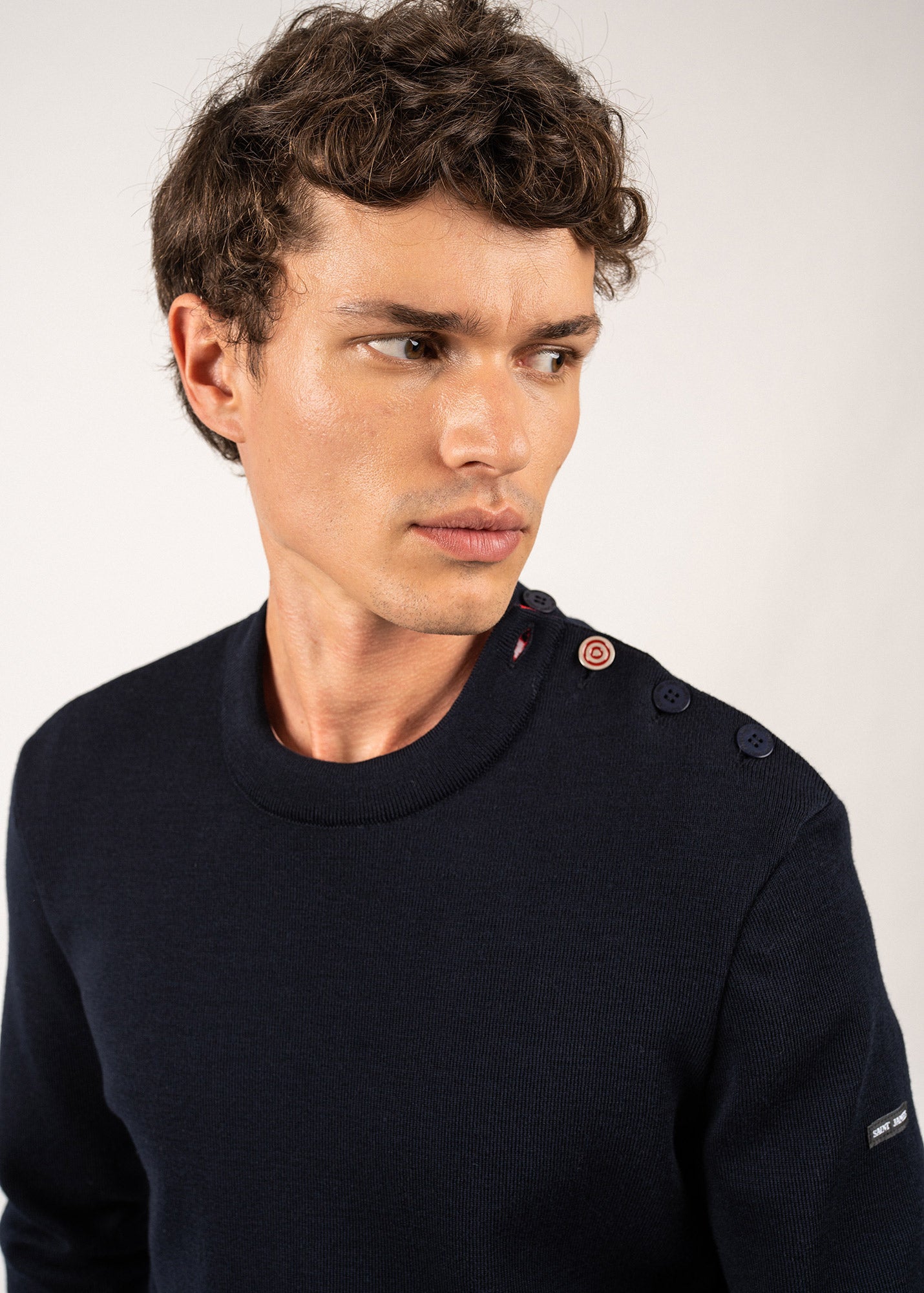 Pull marin confort à coudières