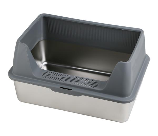 Dehner Lieblinge Edelstahl-Katzentoilette