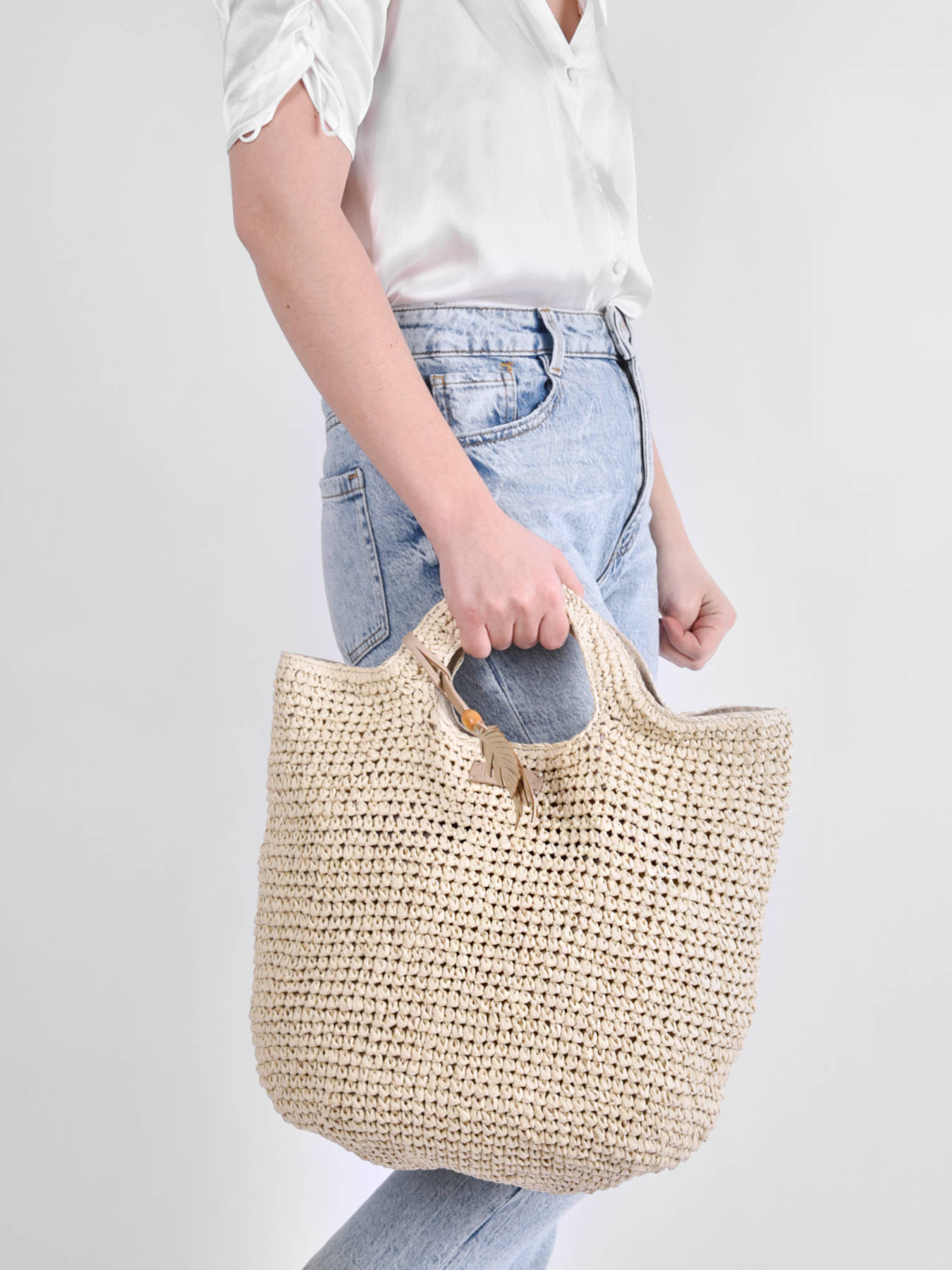Sac port main Epis paille WOOMEN