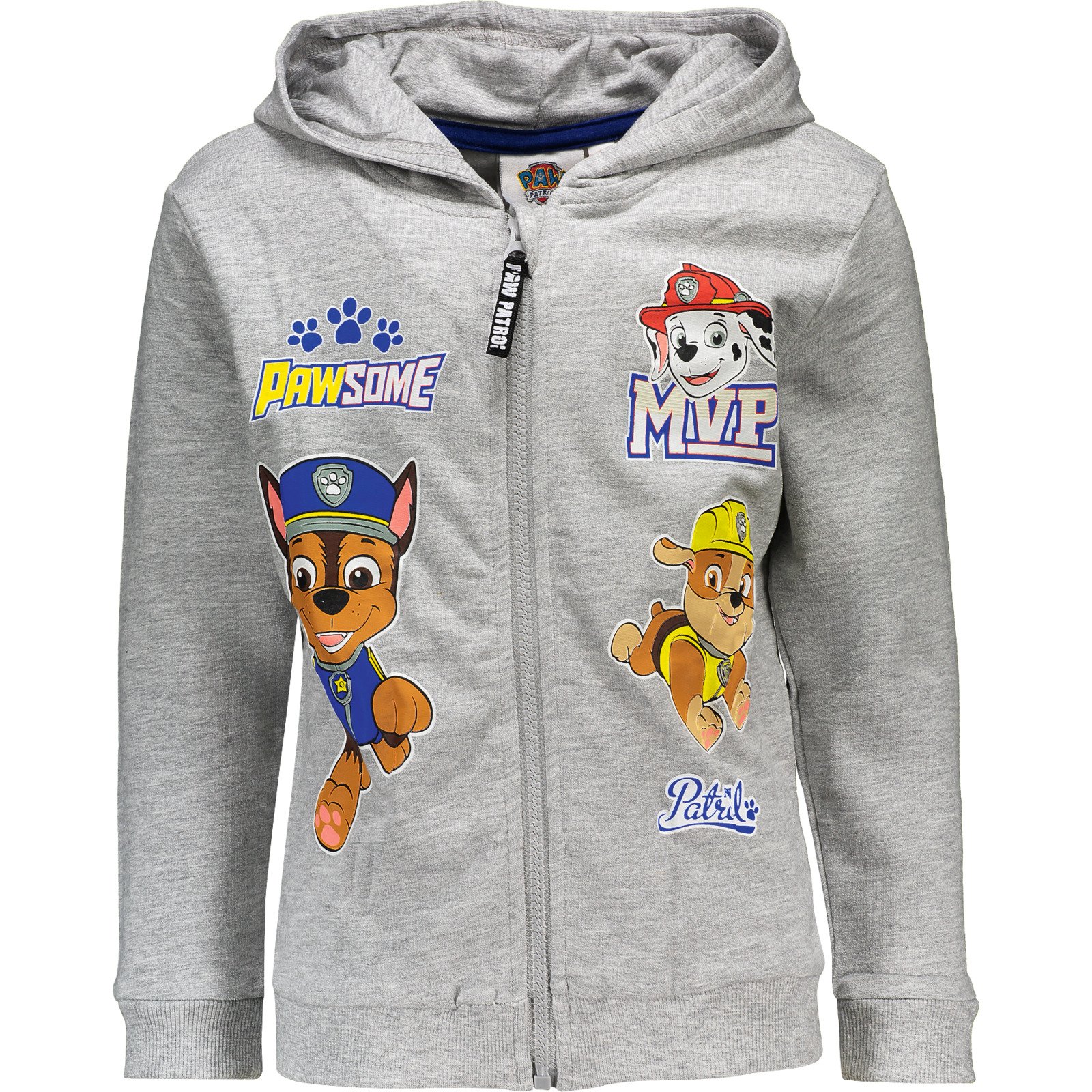 Kinder-Sweatshirt oder Jacke Paw Patrol grau