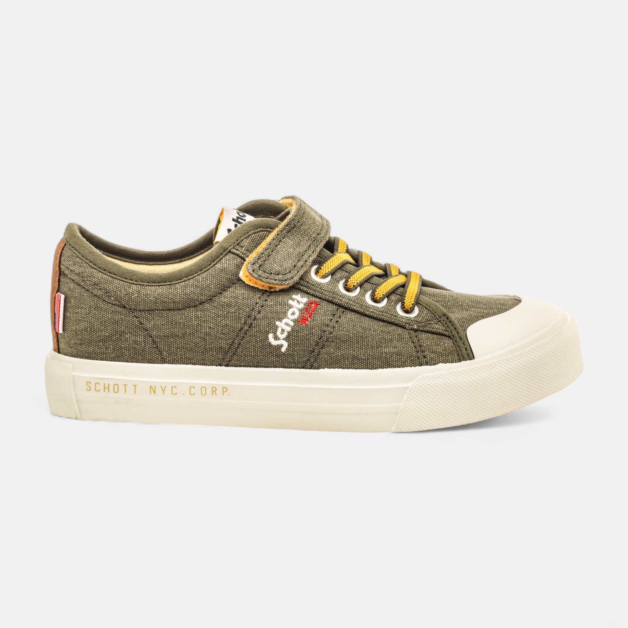 Baskets en toile Garçon kaki