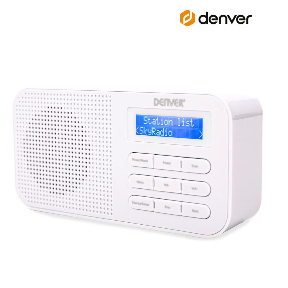 Denver DAB42 DAB+/ FM Radio wekker - White