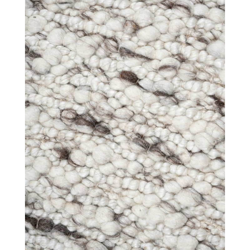 Tapis Manilva en laine et coton marron 200 x 300 cm