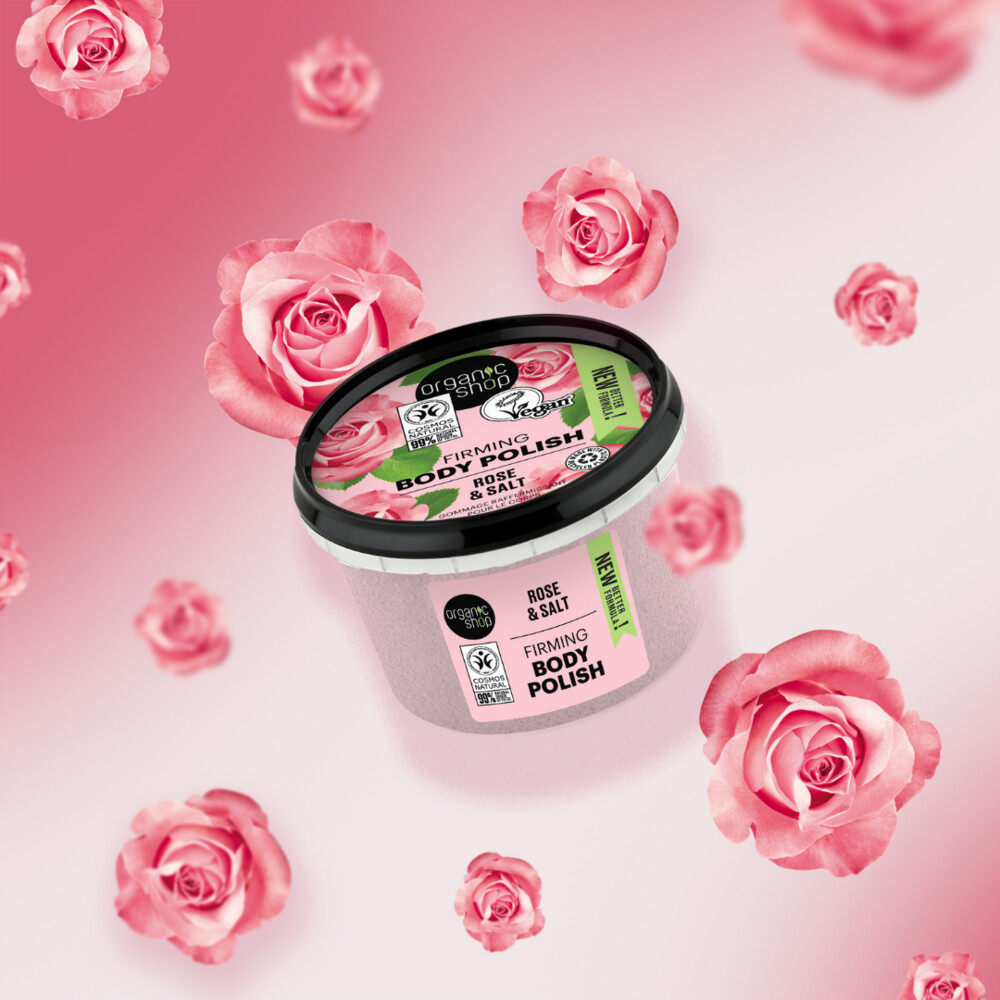 Organic Shop Body Polish Pearl Rose250 ml