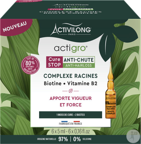 Activilong Actigro Coffret Complexes Racines Ampoules 6x5ml
