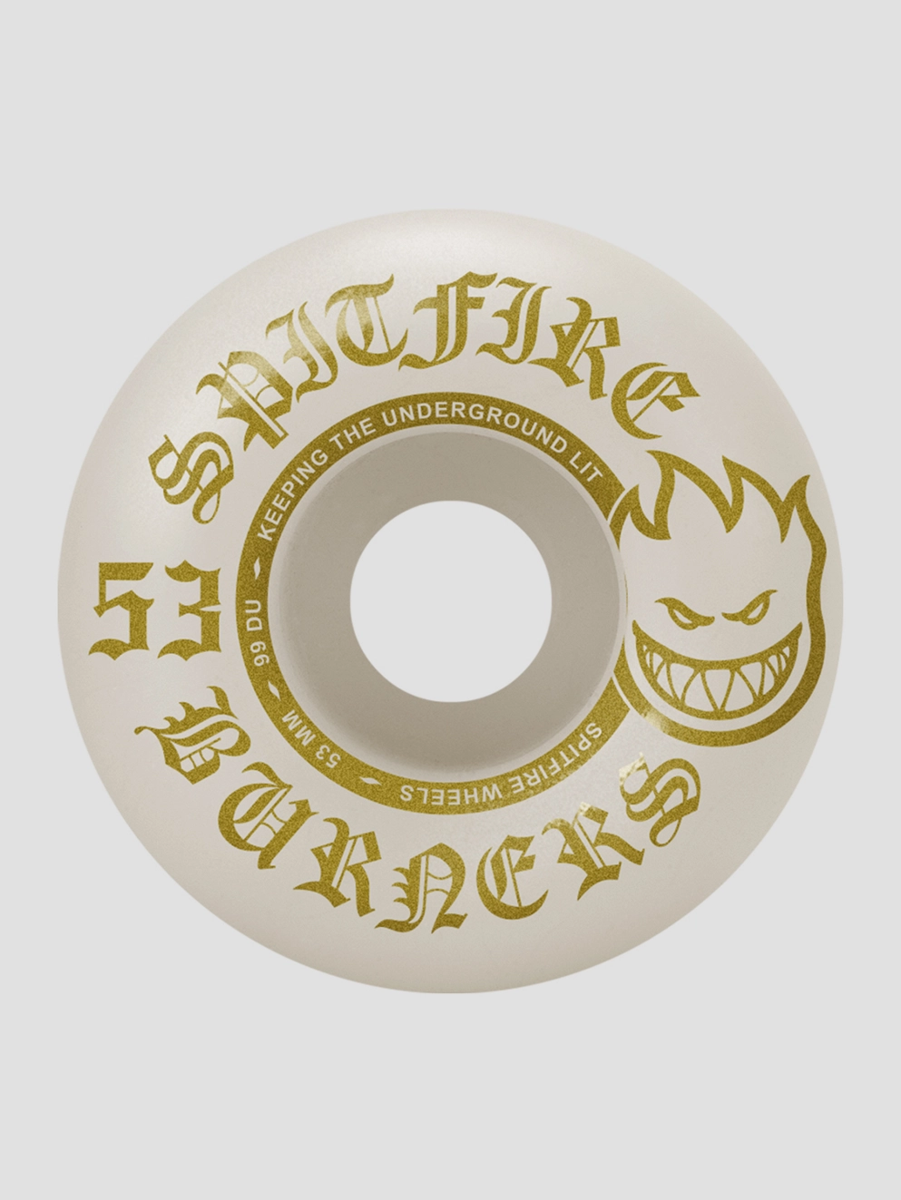 Spitfire 99Du Burner Gold 53mm Wheels natural