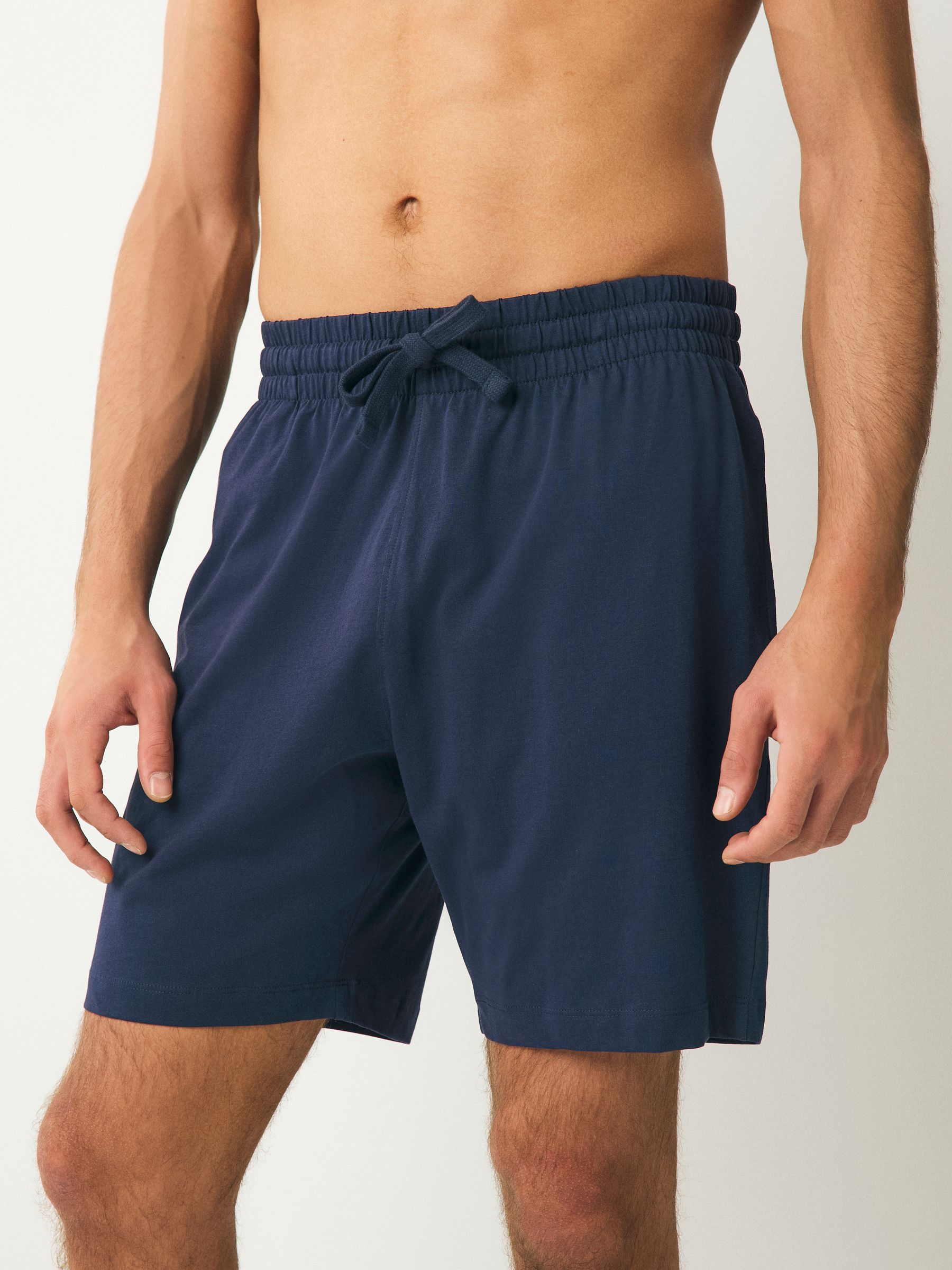 Marineblauw/grijs - Set van 3 jersey pyjamashorts