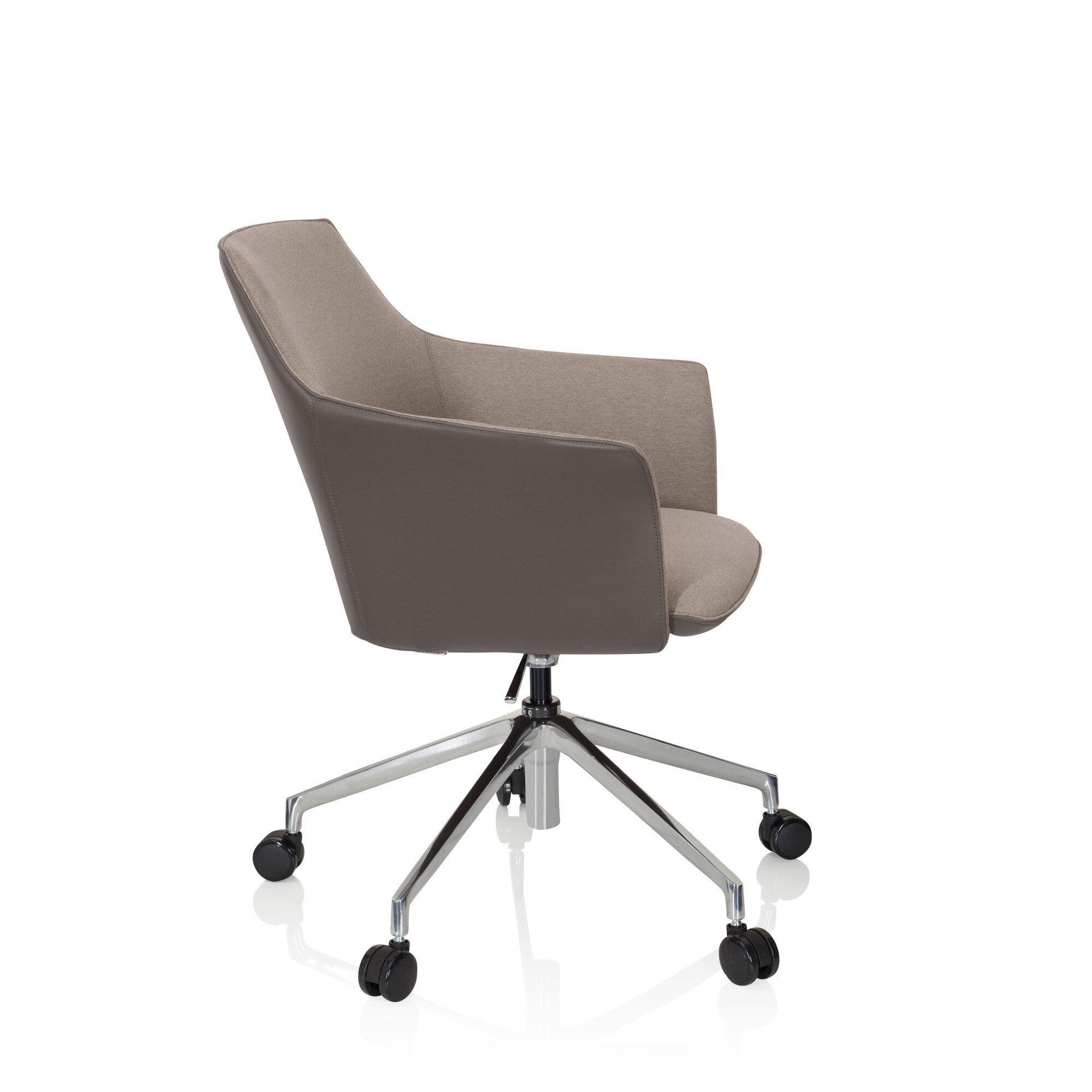 Profi Chefsessel AREZZO Kunstleder/Stoff mit Armlehnen hjh OFFICE