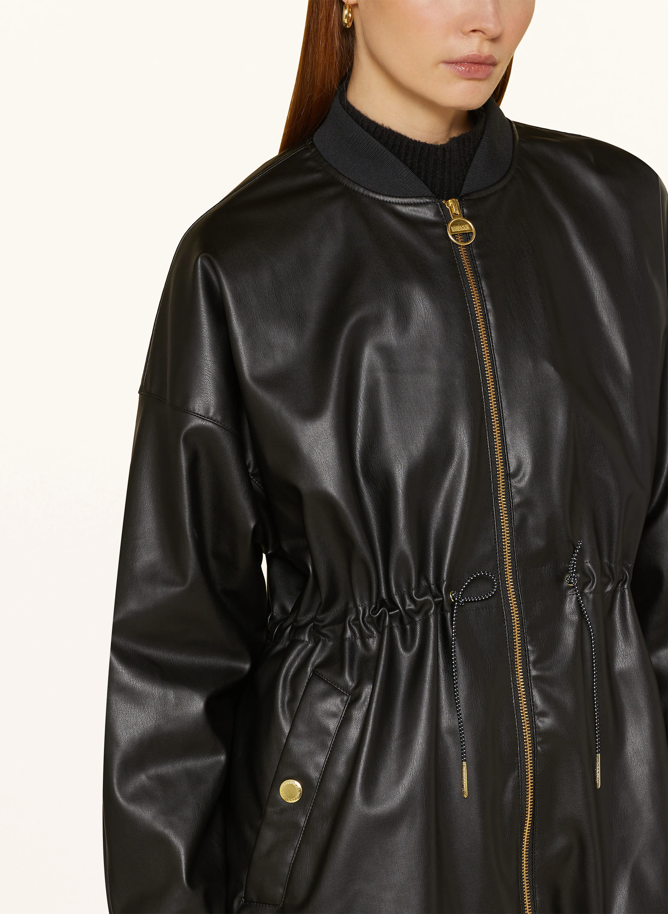 BARBOUR INTERNATIONAL Jacke RILEY in Lederoptik