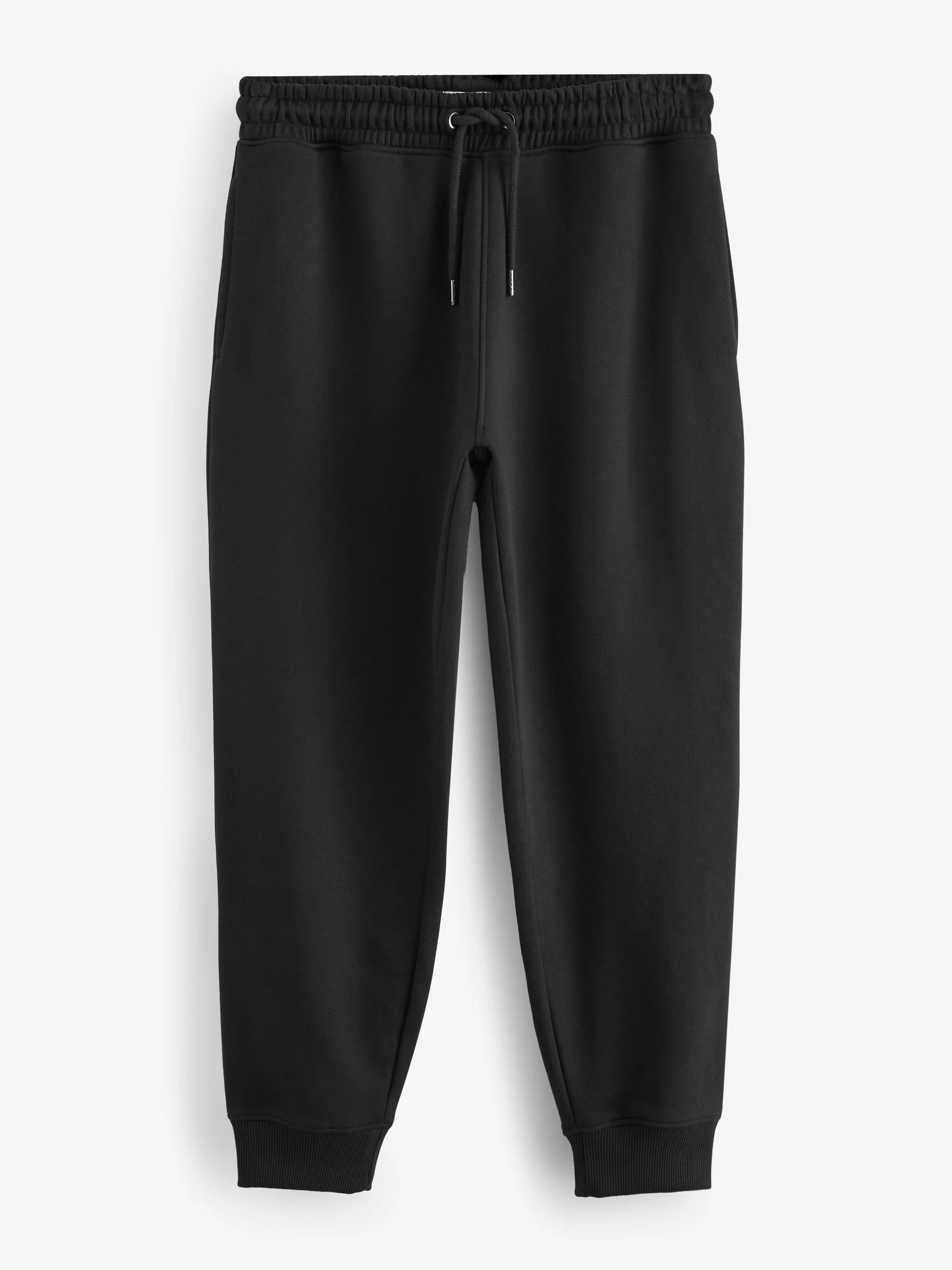 Zwart/grijs - Verpakking van 2 slim-fit jersey joggingbroeken met hoog katoengehalte