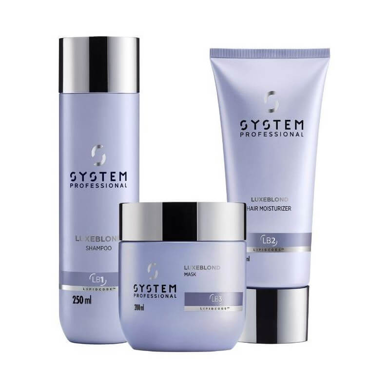 Routine LuxeBlond avec conditionneur System Professional