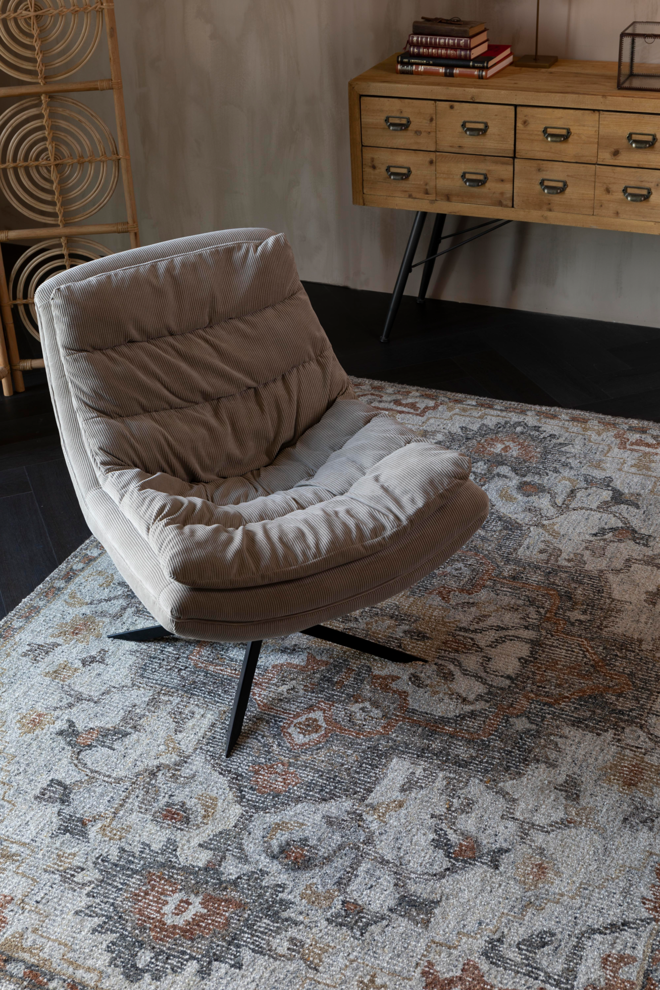 Dutchbone vloerkleed Amori Dutchbone Amori Vloerkleed 200x300 Grijs/Bruin