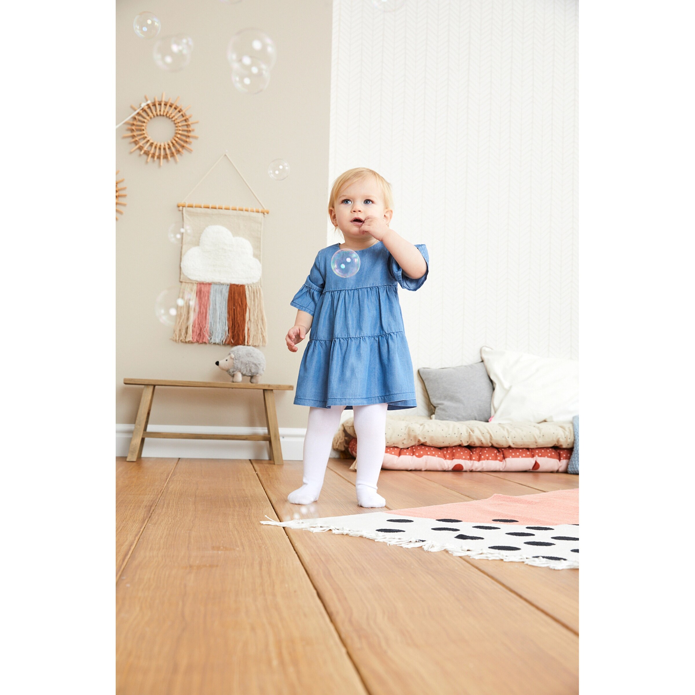 Lilletots - Sunshine Girls Jeans-Kleid kurzarm