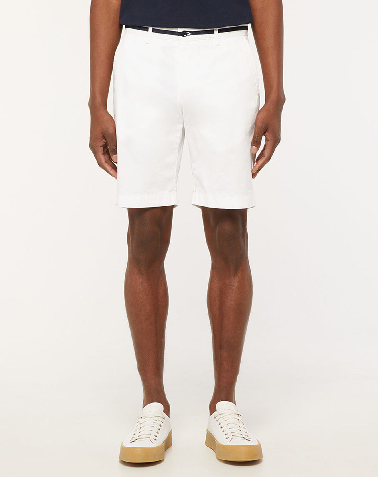 Hackett London Bermuda en Coton Bio Regular Fit Nautik blanc