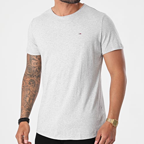 Tee Shirt Oversize Slim Jaspe 9586 Gris Chiné
