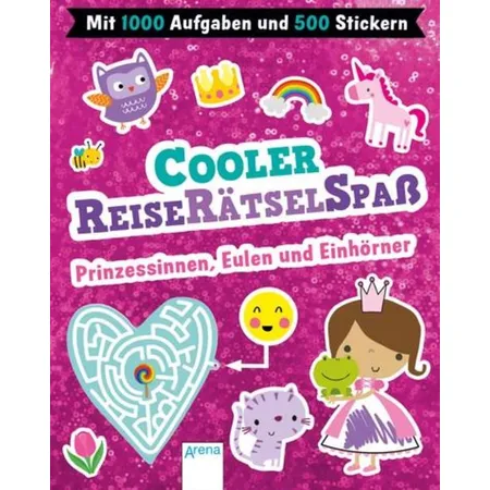 Arena Cooler Reiserätselspaß. Prinzessinnen, Eulen und Einhörner