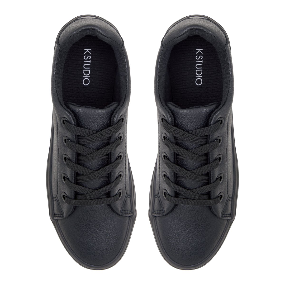 K STUDIO-Evanstown-Sneakers bas - Talon plat - Noir/Noir