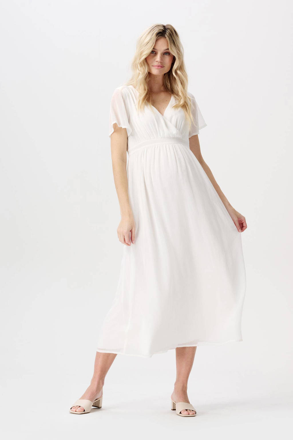 Noppies zwangerschapsjurk Amelie offwhite